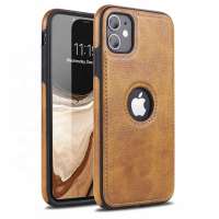 Custom Luxury Vintage PU Leather Back Ultra Thin Case for iPhone 11 Pro Max Cover Business Shell Phone Case