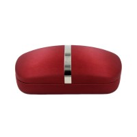 2020 Red famous classic style custom leather hard sunglasses case